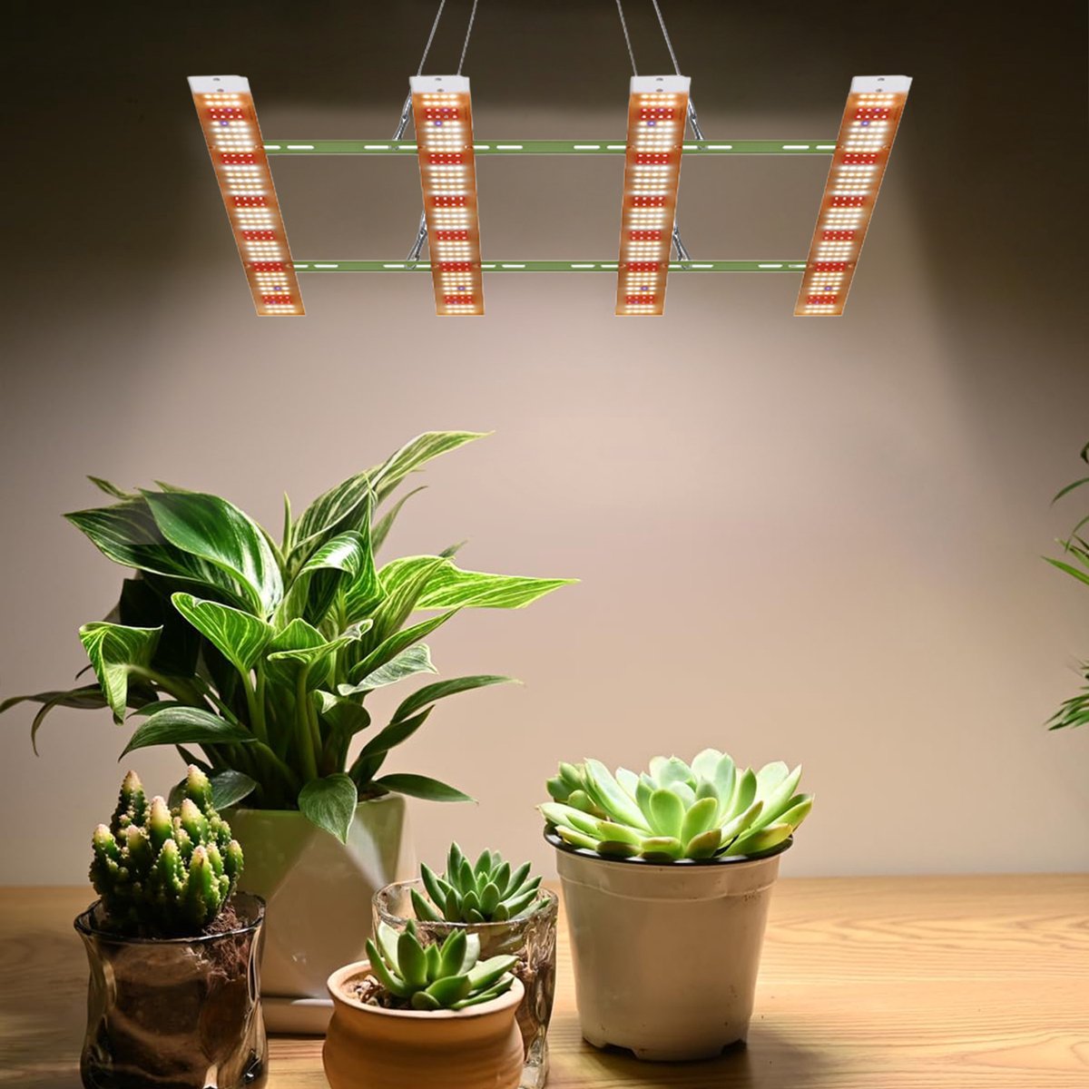 MUPOO LED Groeilamp – Ultra Bright Full Spectrum Kweeklamp voor Binnen Planten – Professioneel voor Zaailingen, Bloemen & Groenten over Groot Oppervlak met Hoge Vraag – Hoge Planten, Groei en Bloei – 624 LEDs (1-op-4)
