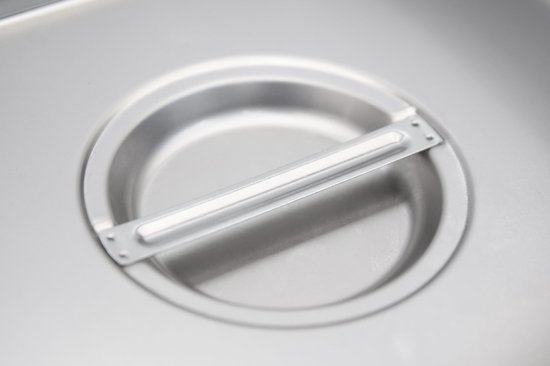 HCB® - Professionele Horeca Bain marie - 4 x 1/4 GN - 230V - RVS / INOX - Buffetwarmer Elektrisch - 60x34x26 cm (DxBxH) - 9 kg - 8671 — afbeelding 3