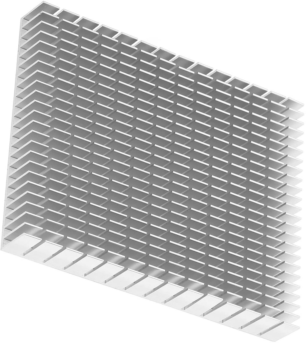 Grote Aluminium Koellichaam 150x120x20mm - Krachtige Koelblok voor Elektronica en Printplaten