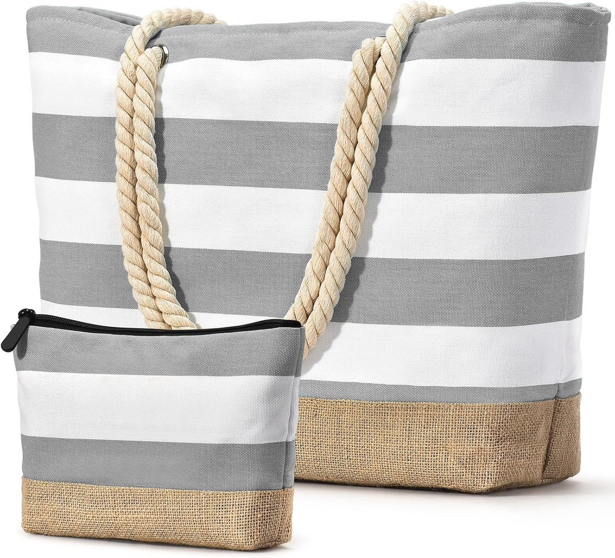 Dames XXL Waterdichte Strandtas met Ritssluiting - Opvouwbare Shoppertas en Sporttas
