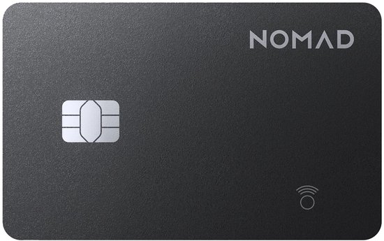 Nomad Find My Tracking card pro – Past in Elke Portemonnee – Gelokaliseerd met Apple Find My App – Lange Batterijduur tot 16 Maanden - Zwart