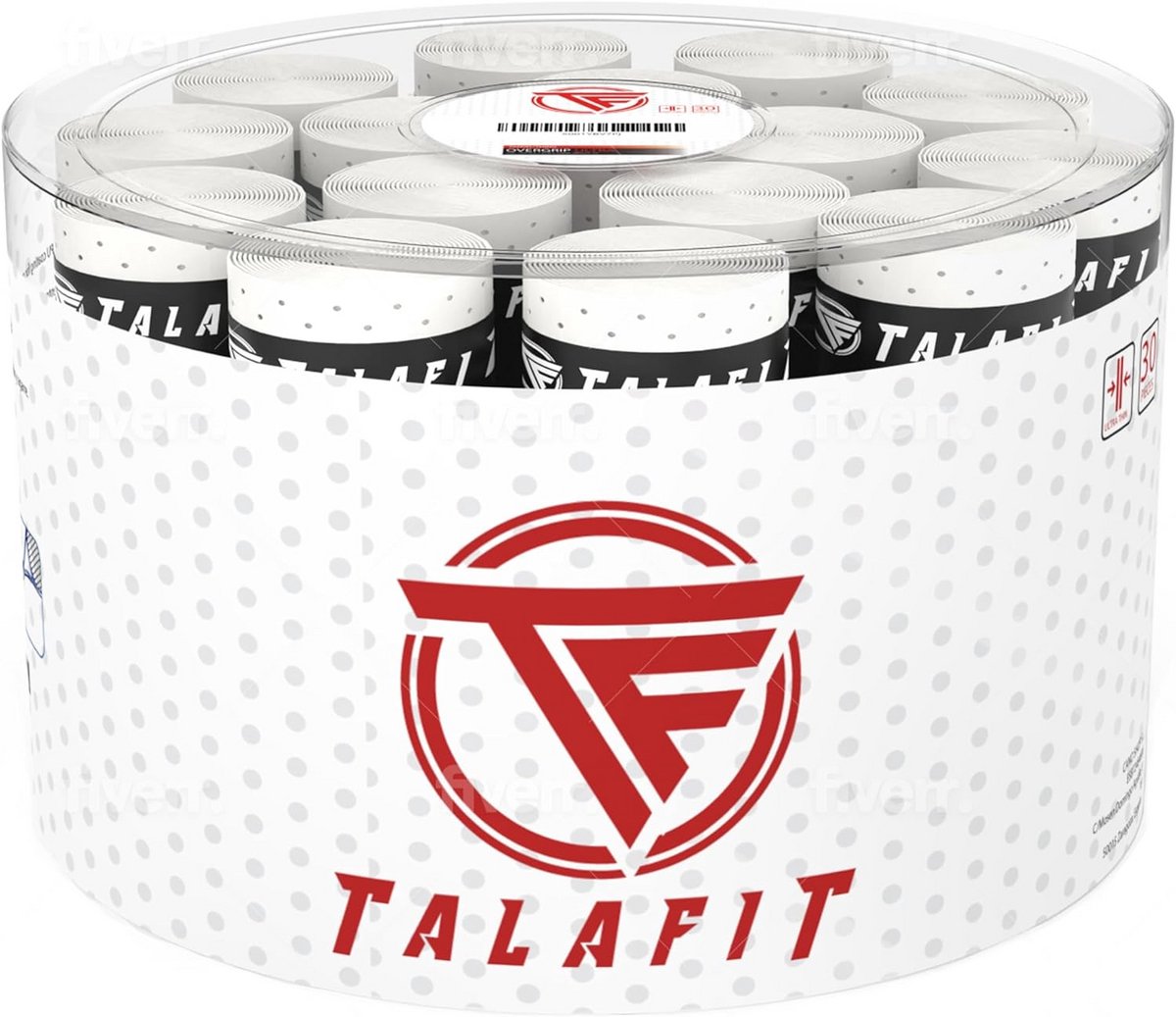 Overgrip Model Pro voor Padelrackets - Zeer Hechtend, Geperforeerd - Handvat en Grip Accessoires voor Maximaal Comfort en Controle