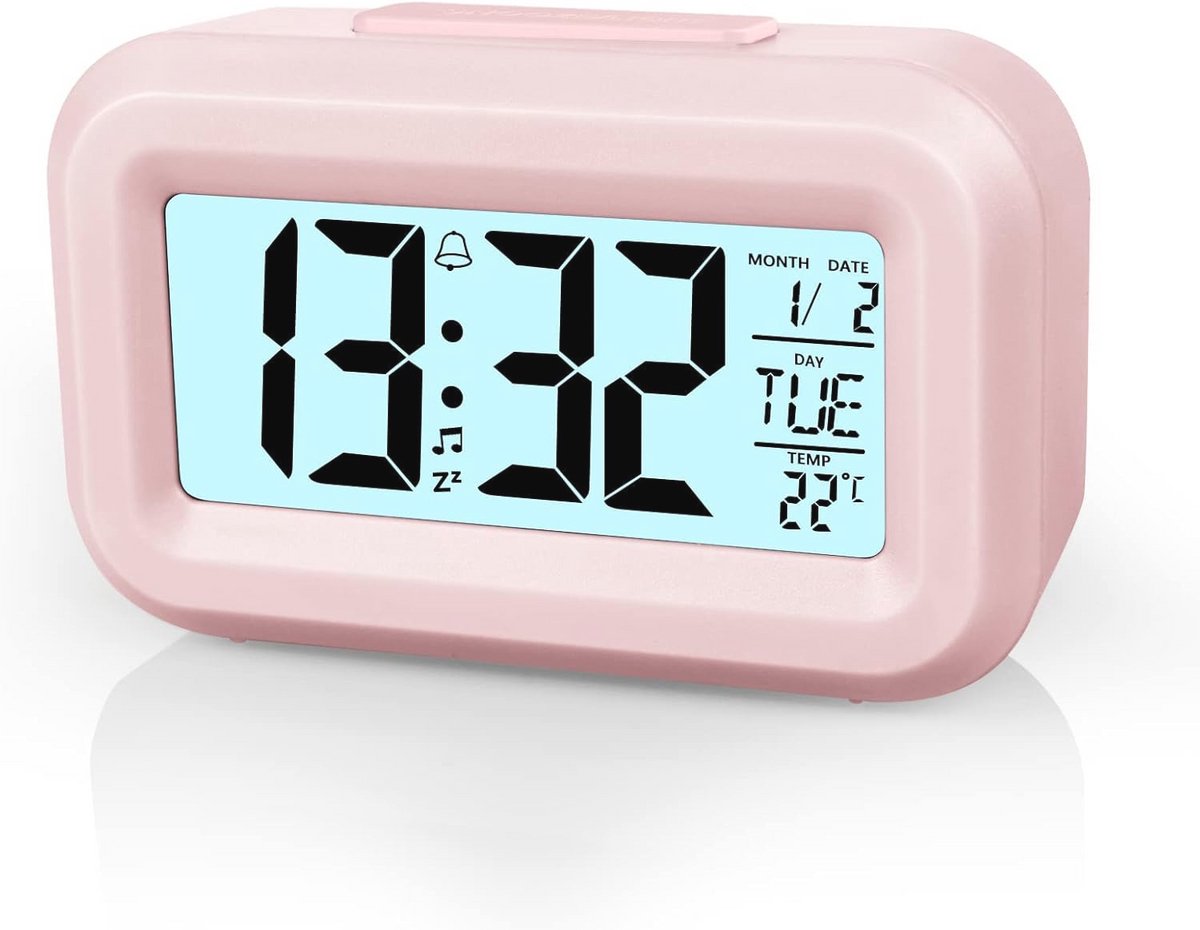 Digitale Wekker met LED Display en Snooze Functie voor Slaapkamer en Keuken
