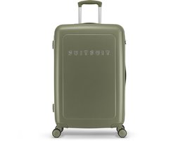 Onbekend SUITSUIT Reiskoffer 76x48x29 - Reiskoffer met wielen - Veilig TSA cijferslot - Lichtgewicht koffer - Reiskoffer groot - 82L - Natura koffer Dark Olive - Groen