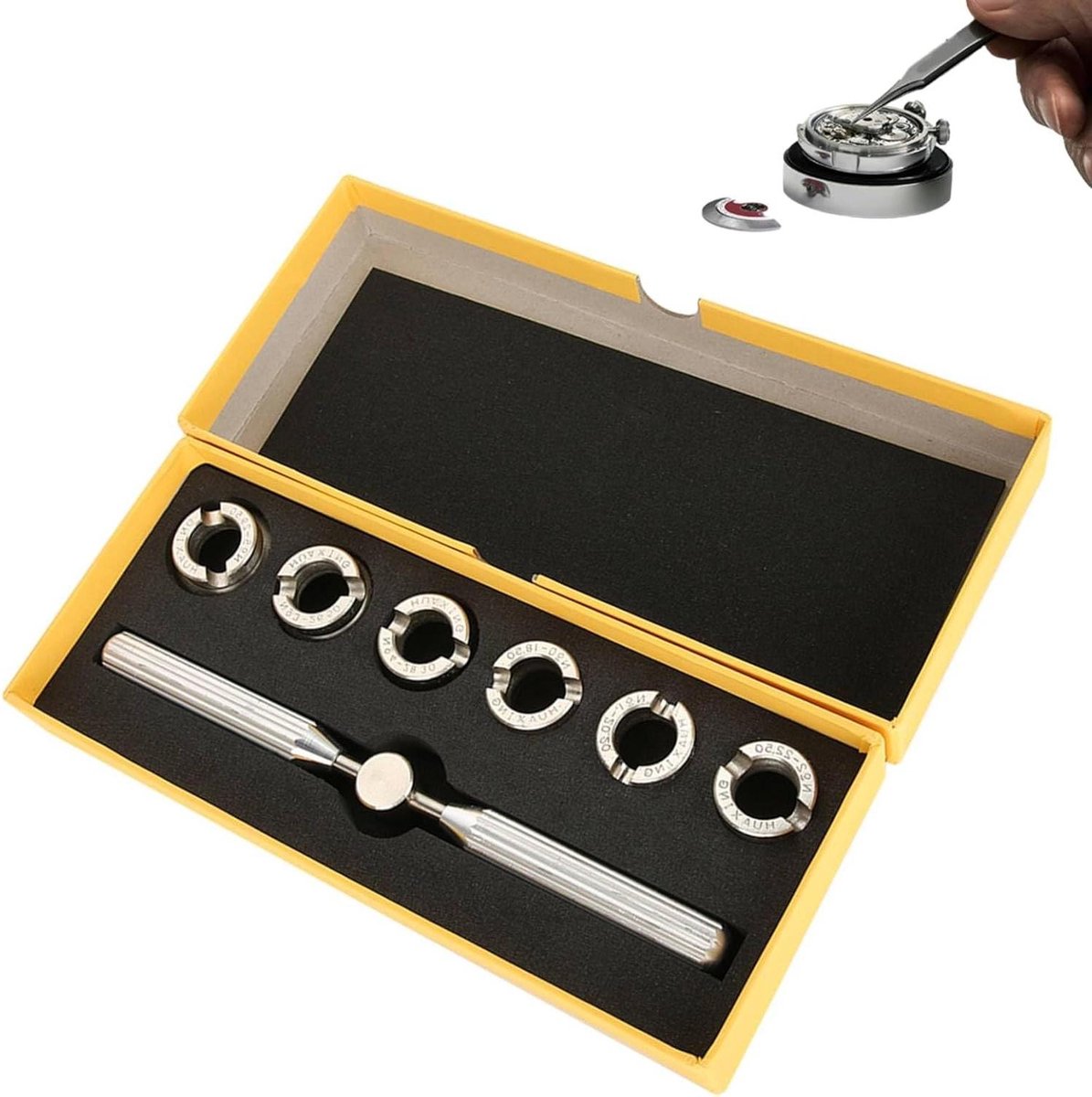 Allecta Horlogekast Verwijdersleutel Schimmel Reparatie Gereedschapsset Inclusief Opbergkoffer en Accessoires