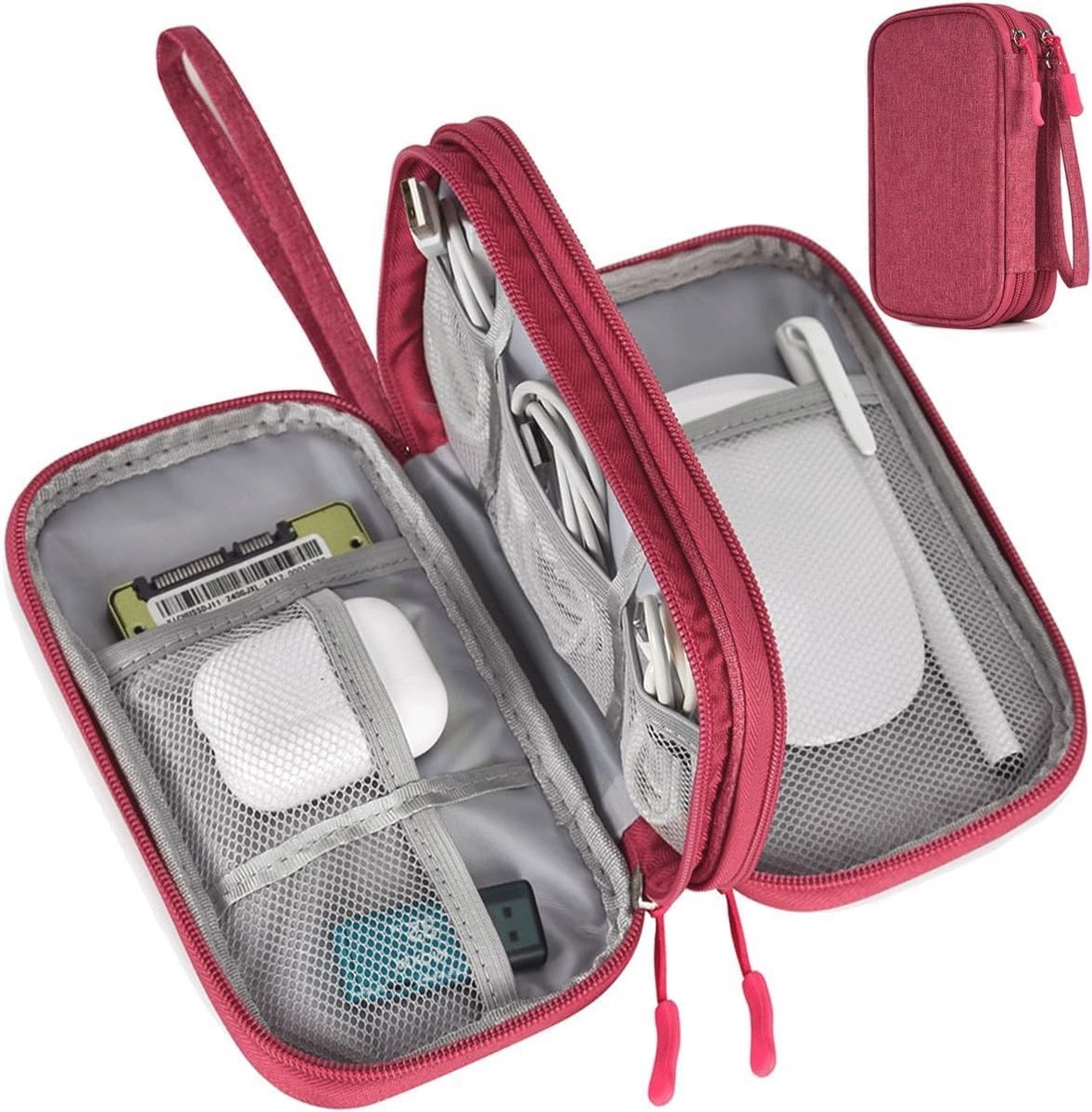 Waterdichte Elektronische Accessoires Organizer Tas voor Kabels en Oplaadapparatuur