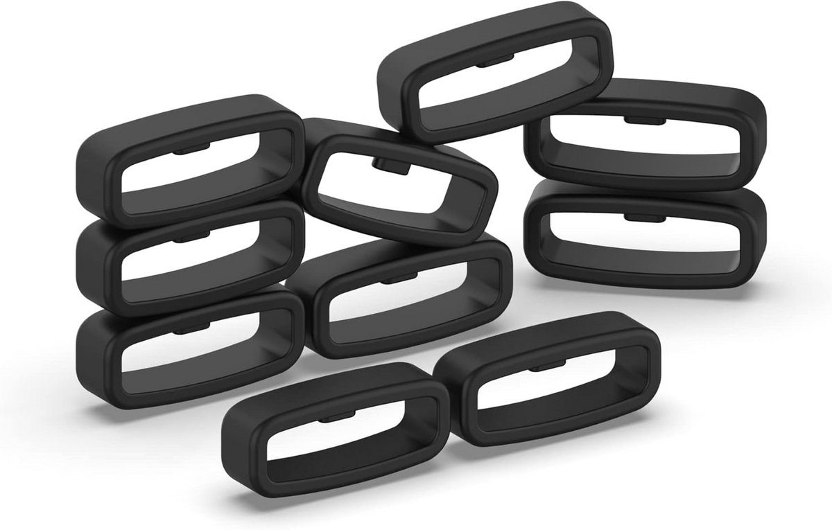 Praktische 10-Pack Loops voor 22mm Horlogebanden - Silicoon Vervangstukken