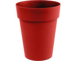 Middelgrote Ø 44 cm Bloempot - Robuuste Vaas voor Tuin en Terras - Volume 50 l - Bourgondië Rood