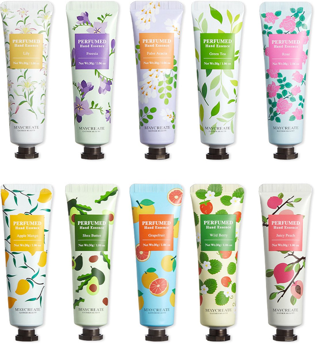 10 Handcreme - Handcreme set - Hand creme - Tegen droge handen