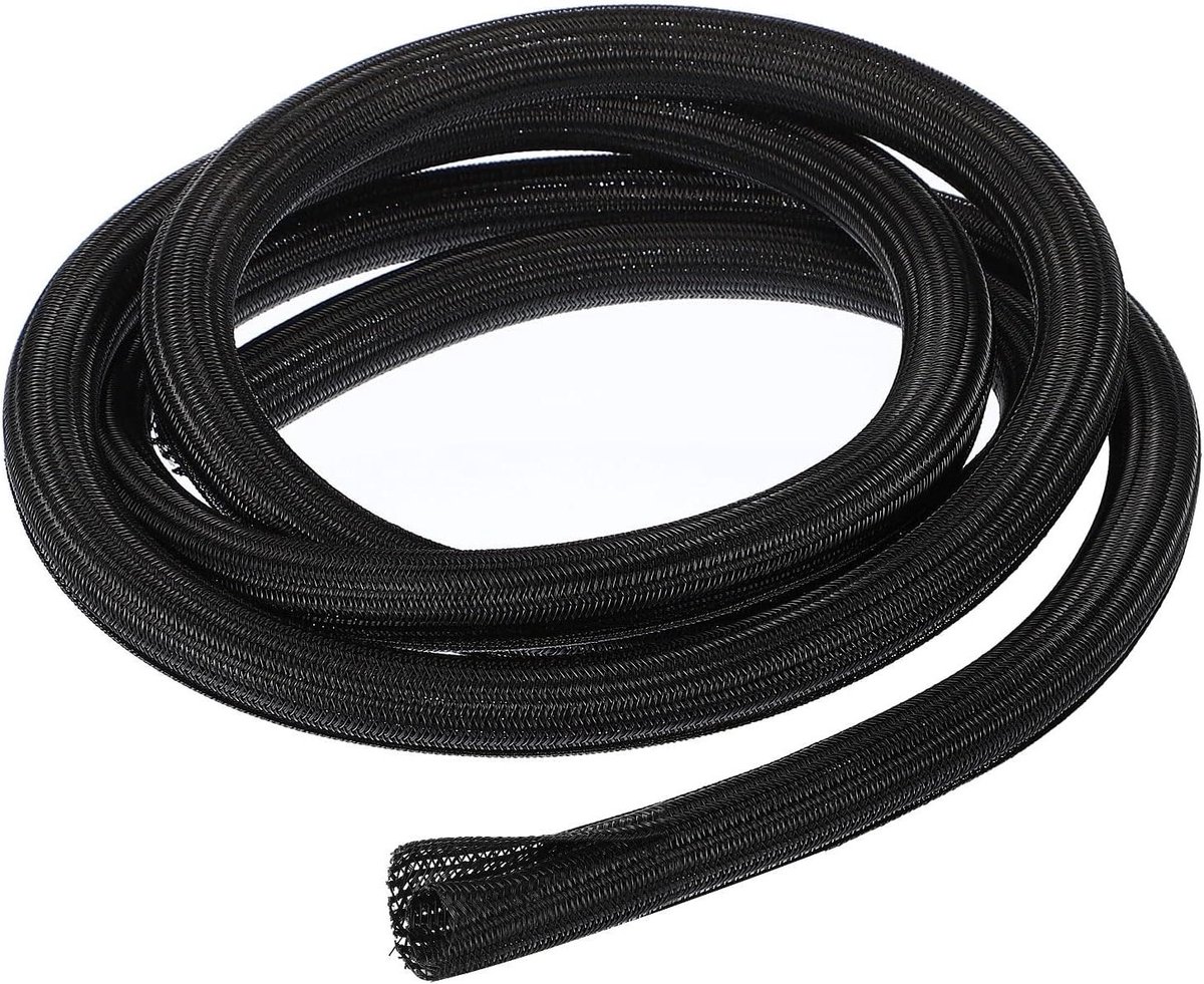 Allecta - Split Sleeving Kabelommanteling 25,4 m PET Kabelmanagement Zwart