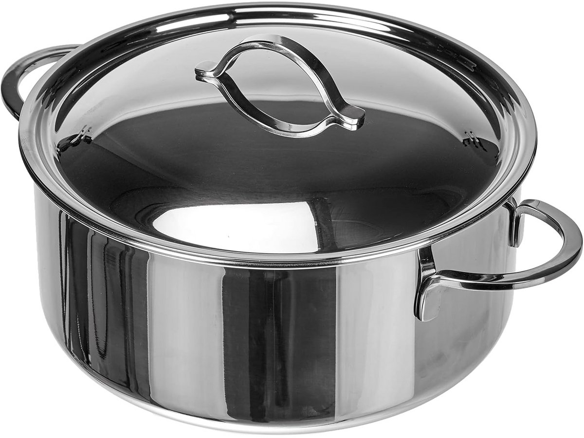 RVS Kookpan met Deksel 20 cm 2.7L Geschikt voor Inductie