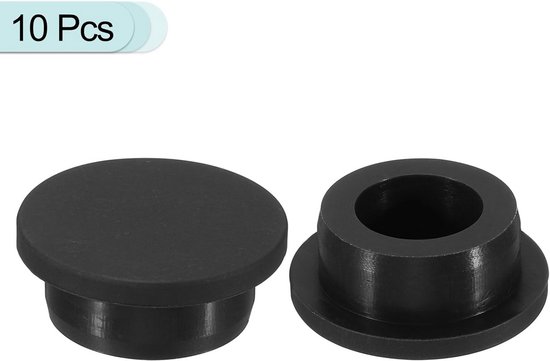 10x Flexibele Zwarte Siliconen Rubberen Stopper voor Gat van 26mm - Diameter 27mm Afdichting van Merkloos — afbeelding 4