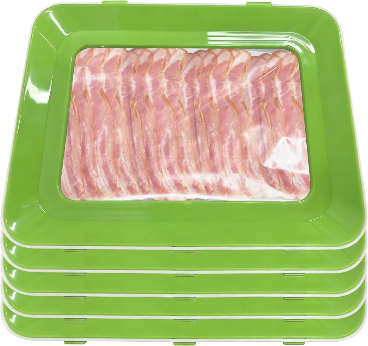 Set van 5 Vacuüm Bewaarbakjes met Elastische Folie voor Vershouding