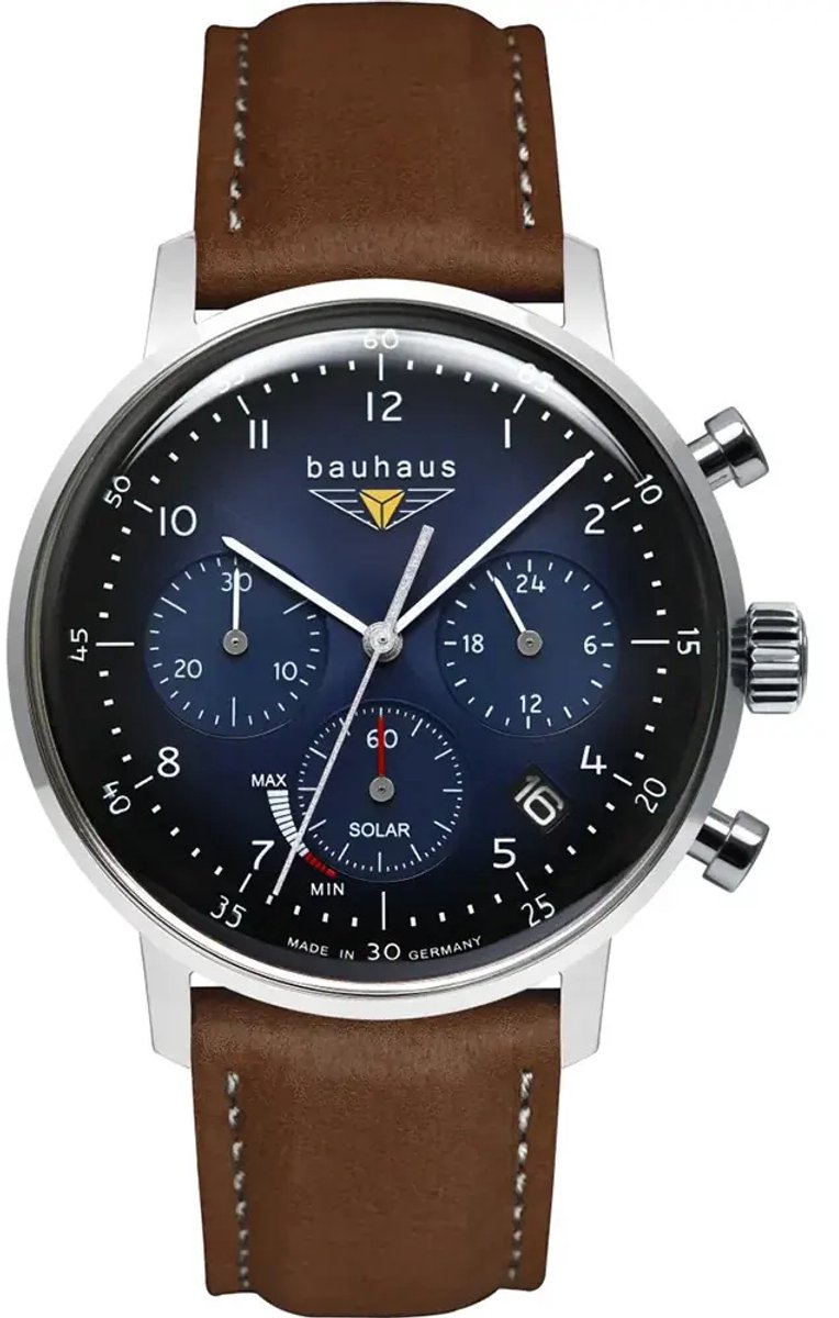 Bauhaus 2086-3 Dessau solar chronograaf horloge