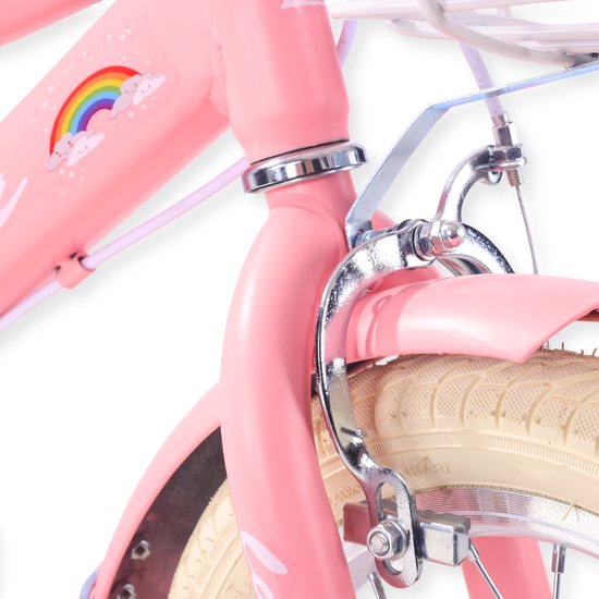 Buxibo - Kinderfiets voor Meisjes - Luna - 12 Inch - Roze van Buxibo — afbeelding 4