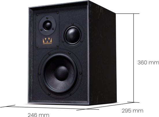 Wharfedale Super Denton Boekenplank Speakers - 3-weg Ontwerp - 6,5” Kevlar-Woofer - Rijk En Gedetailleerd Geluid - Zwart van Merkloos — afbeelding 4