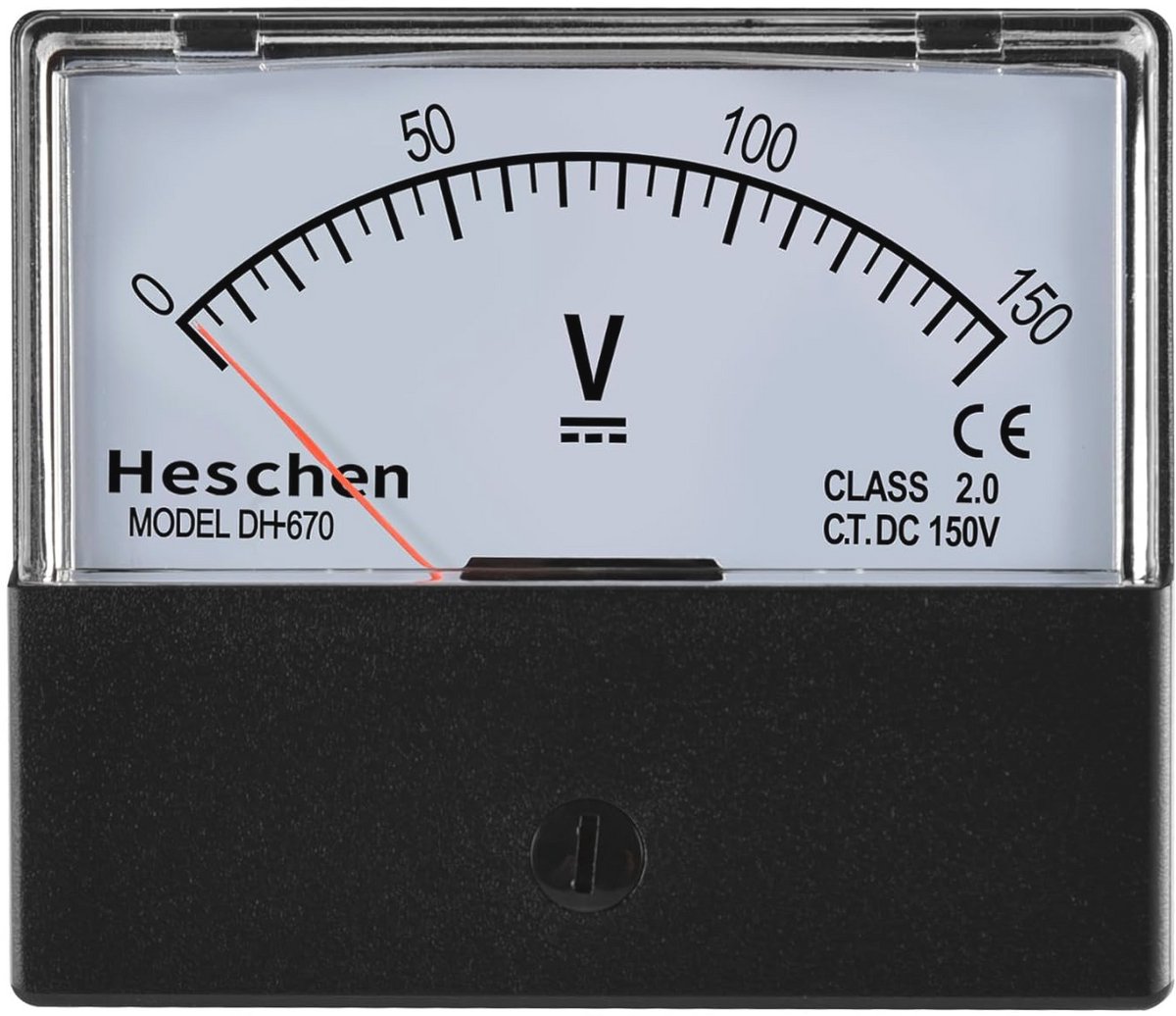 Rechthoekige Analoog Voltmeter Paneel 0-150V