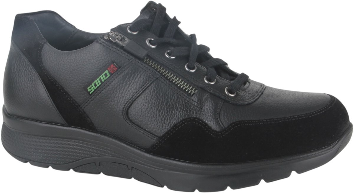 Mephisto Sano - AMORY - Vrije tijdsschoenenHeren veterschoenHeren sneakersCasual - Kleur: Zwart - Maat: 42
