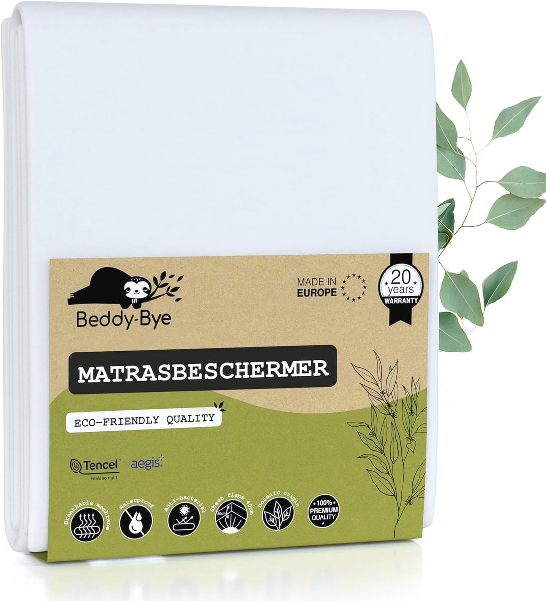 Waterdichte Matrasbeschermer 80x160 cm - Luxe Tencel Hoeslaken