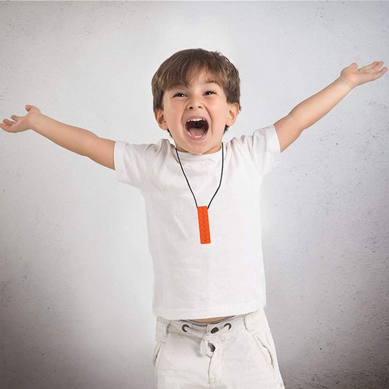 OUYLAF Bijtketting Set - bijtketting staaf - Kauwketting voor kind - Bijtketting Kauwketting - bijtketting meisjes - Kauwsieraad - bijtketting - 5PCS - Kauwkettingen - voor ADHD, autisme, bijten, behoeften, orale motoriek van Merkloos — afbeelding 5