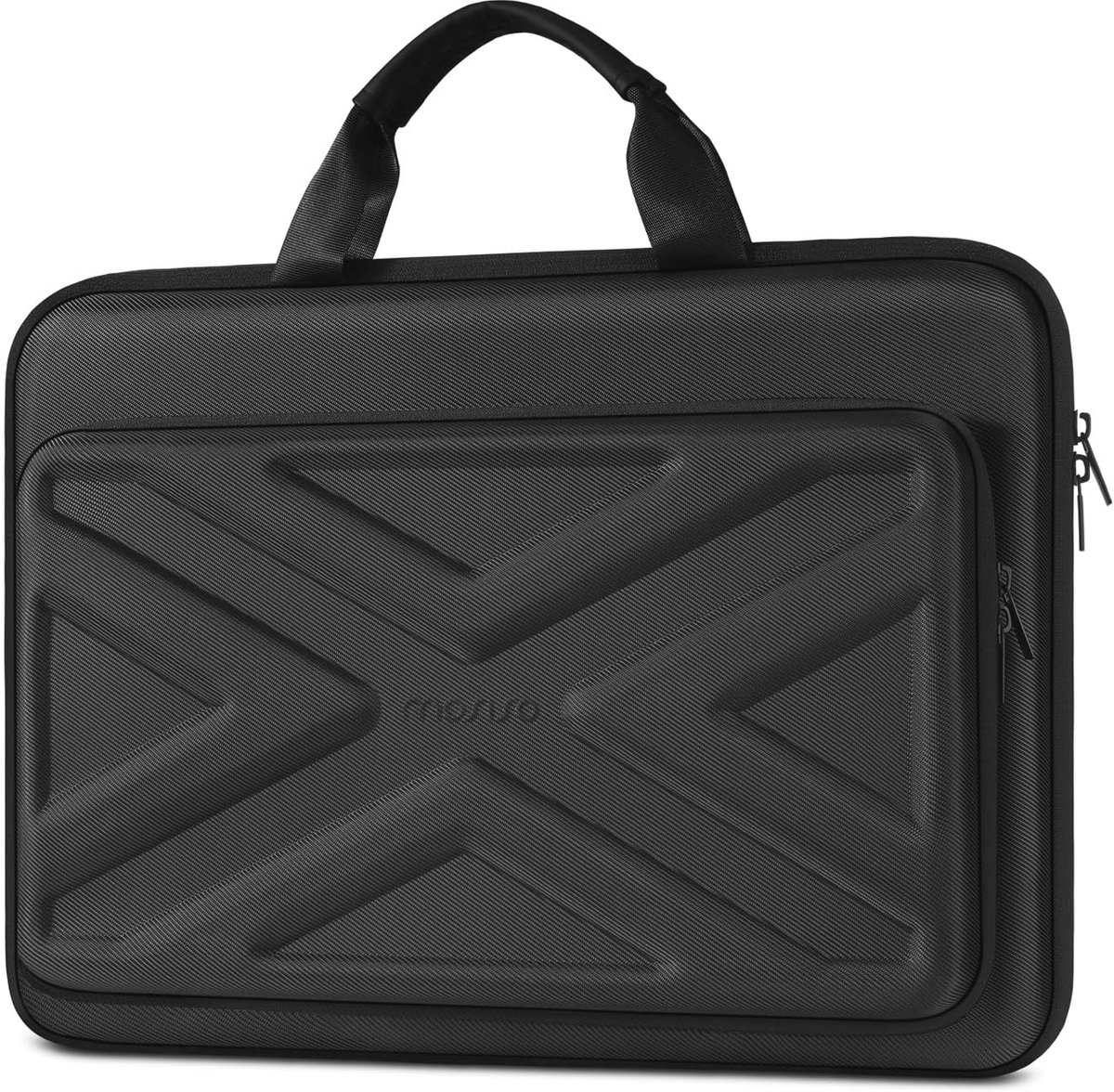 Harde Laptop Hoes met Voorzak en Riem voor Dames en Heren