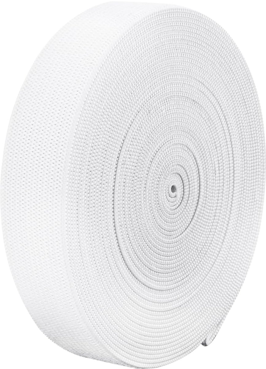 IMPERATORIS® Elastiekjes - Voor Hobby, Kantoor en Thuis - elastiek - Haaraccessoire voor Meisjes - Gekleurde Elastiekjes - Haar Elastieken - Baby - Volwassenen - 1 rollen - wit