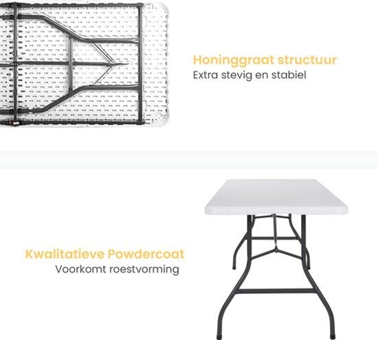 Vouwtafel - 180 x 75 x 74 cm - Meubels kopen? | Korting tot 32