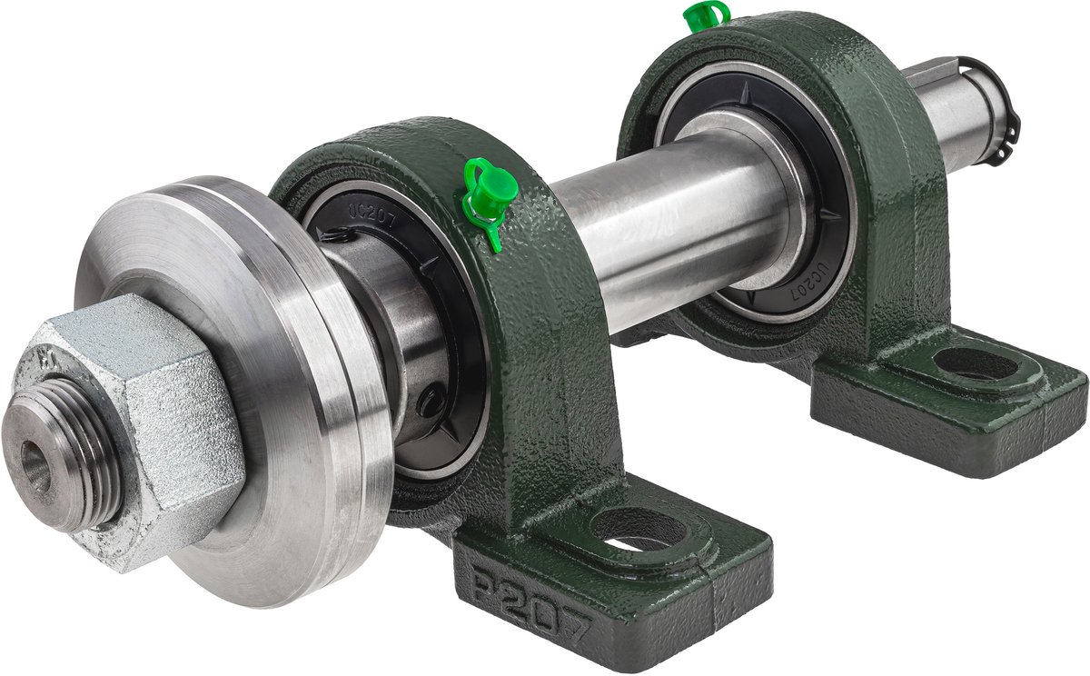 forsplit - Zaagas met Lagerblokken (UCP207) - Ø 30 mm Opname - Linkse Draad - Lengte 300 mm - Voor Cirkelzaag
