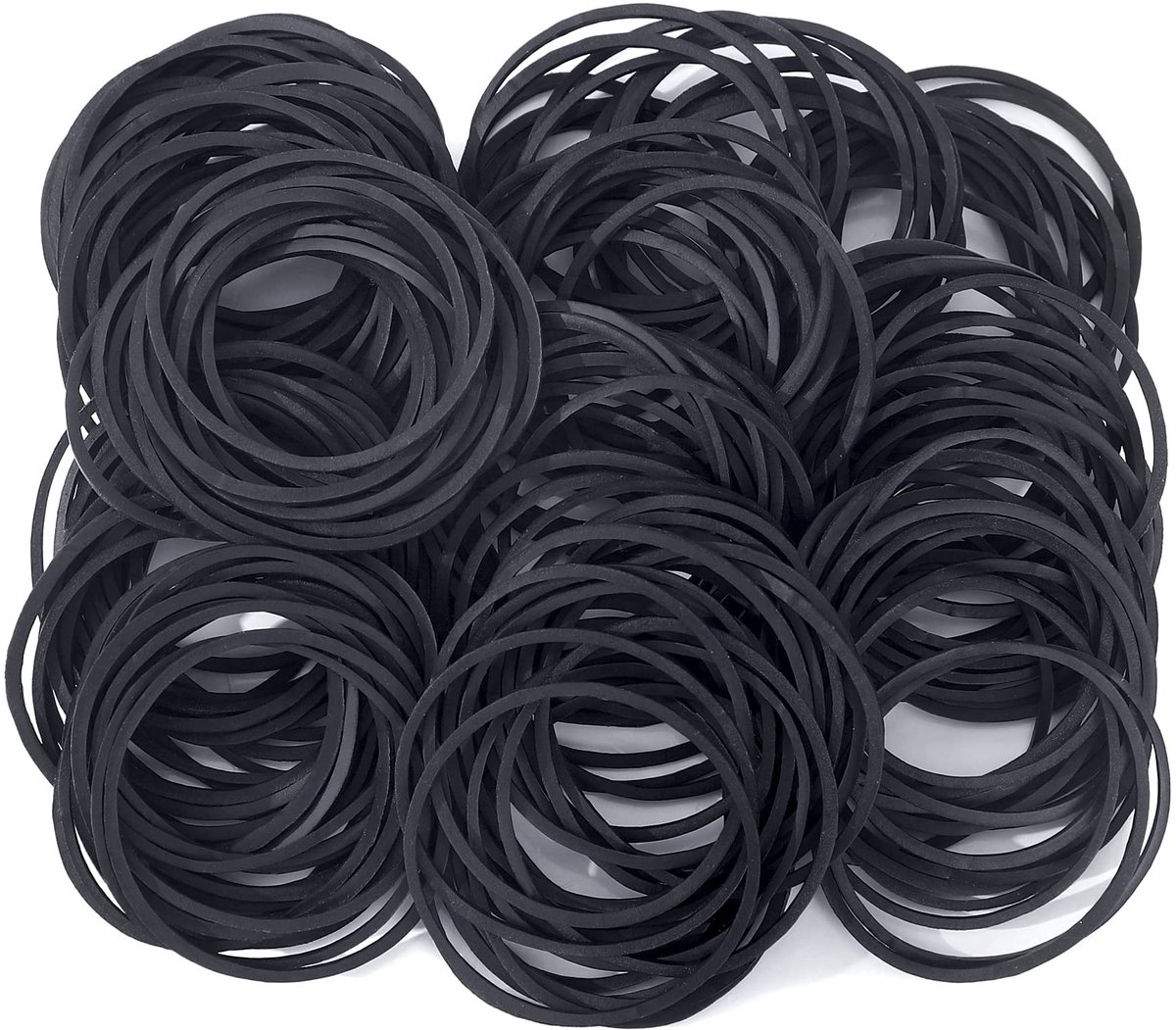 IMPERATORIS® Elastiekjes - Voor Hobby, Kantoor en Thuis - elastiek - Haaraccessoire voor Meisjes - Gekleurde Elastiekjes - Haar Elastieken - Baby - Volwassenen - Kleurrijk - 200 Stuks - Zwart