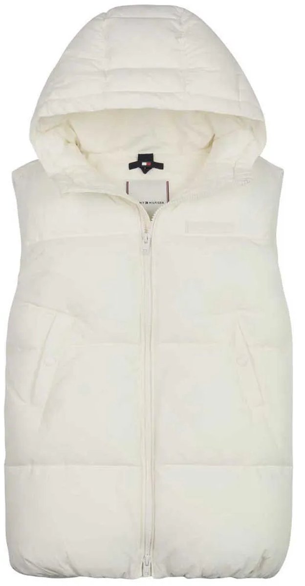 Tommy Hilfiger New York Long Puffer Vest Wit 8 Years Meisjes