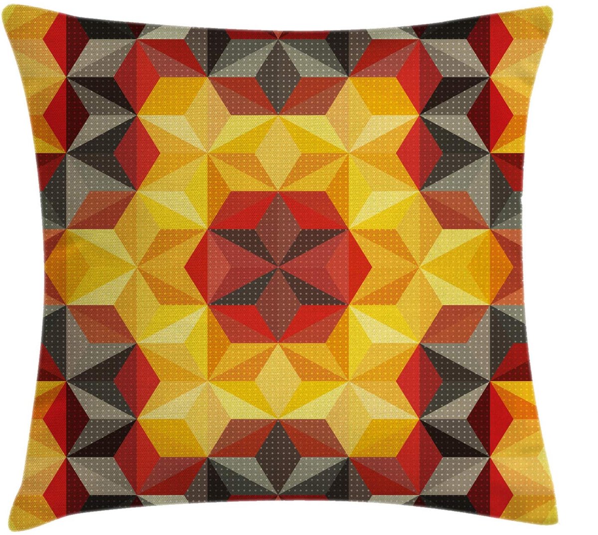 ABAKUHAUS Geometrisch Kussenhoes – 45x45 cm – Tweezijdig bedrukt – Multicolor Meerfarbig