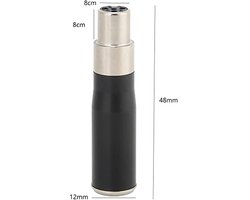 2 pièces adaptateur mini XLR 3 broches mâle vers mini XLR 4 broches femelle boîtier alliage de zinc connecteur adaptateur audio appareils photo reflex numériques, appareils photo professionnels, microphone équipement audio