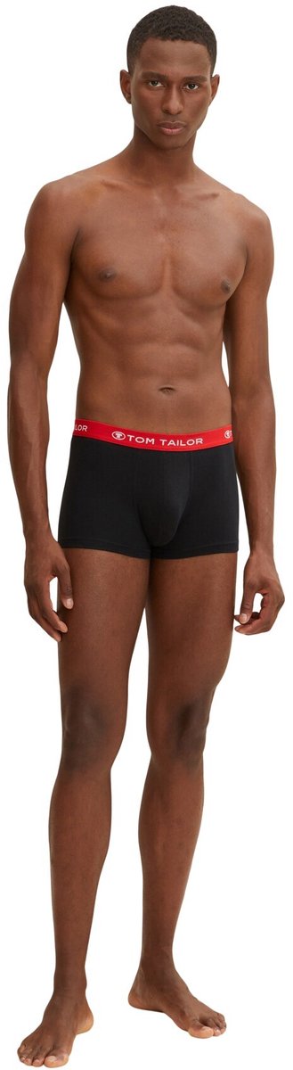 Tom Tailor - Korte boxershorts in een set van 3 - Maat L/6 - black-dark-solid