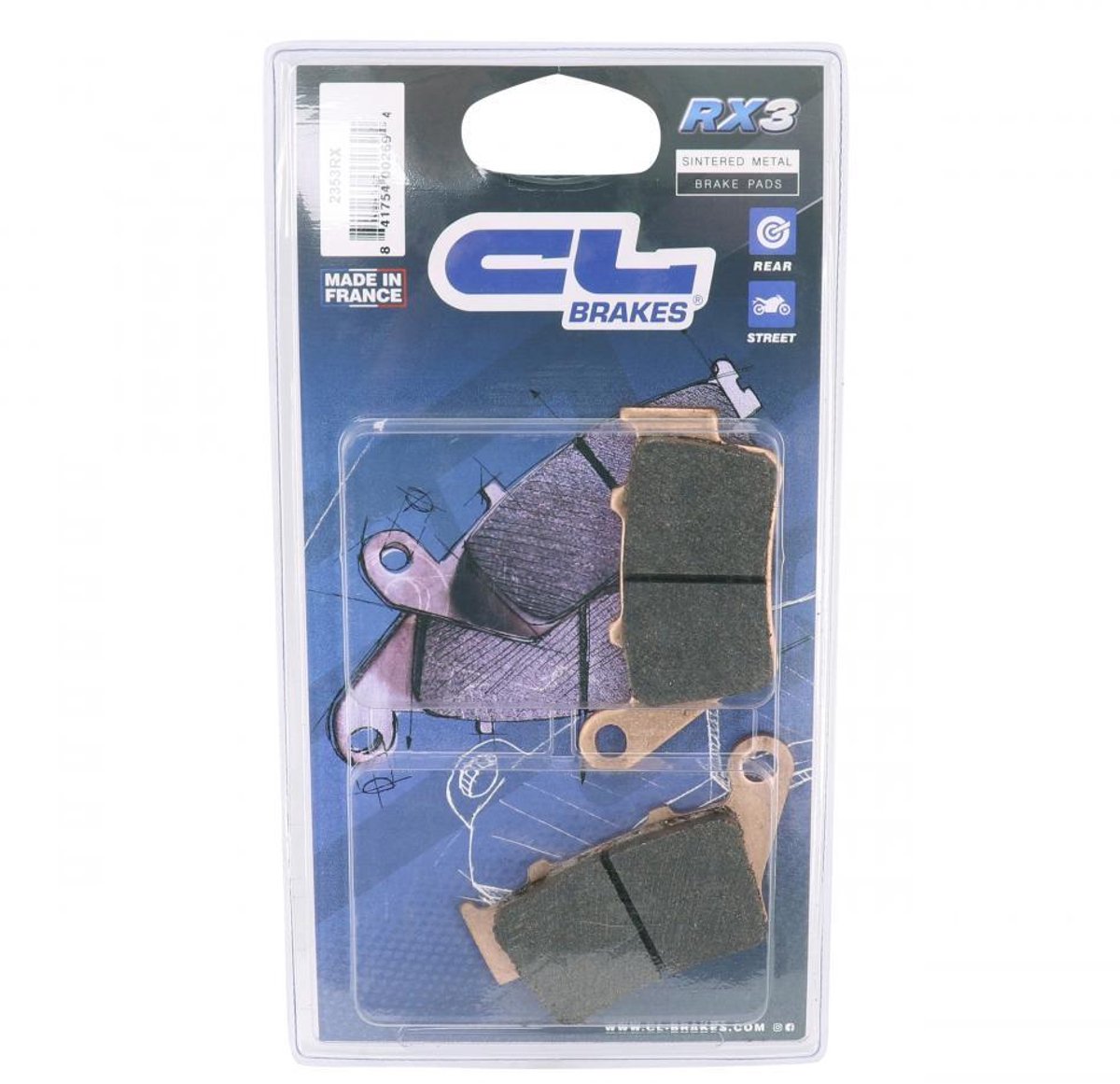 Plaquette de frein CL BRAKES pour Moto KTM 990 Super duke 2005 à 2013 Neuf
