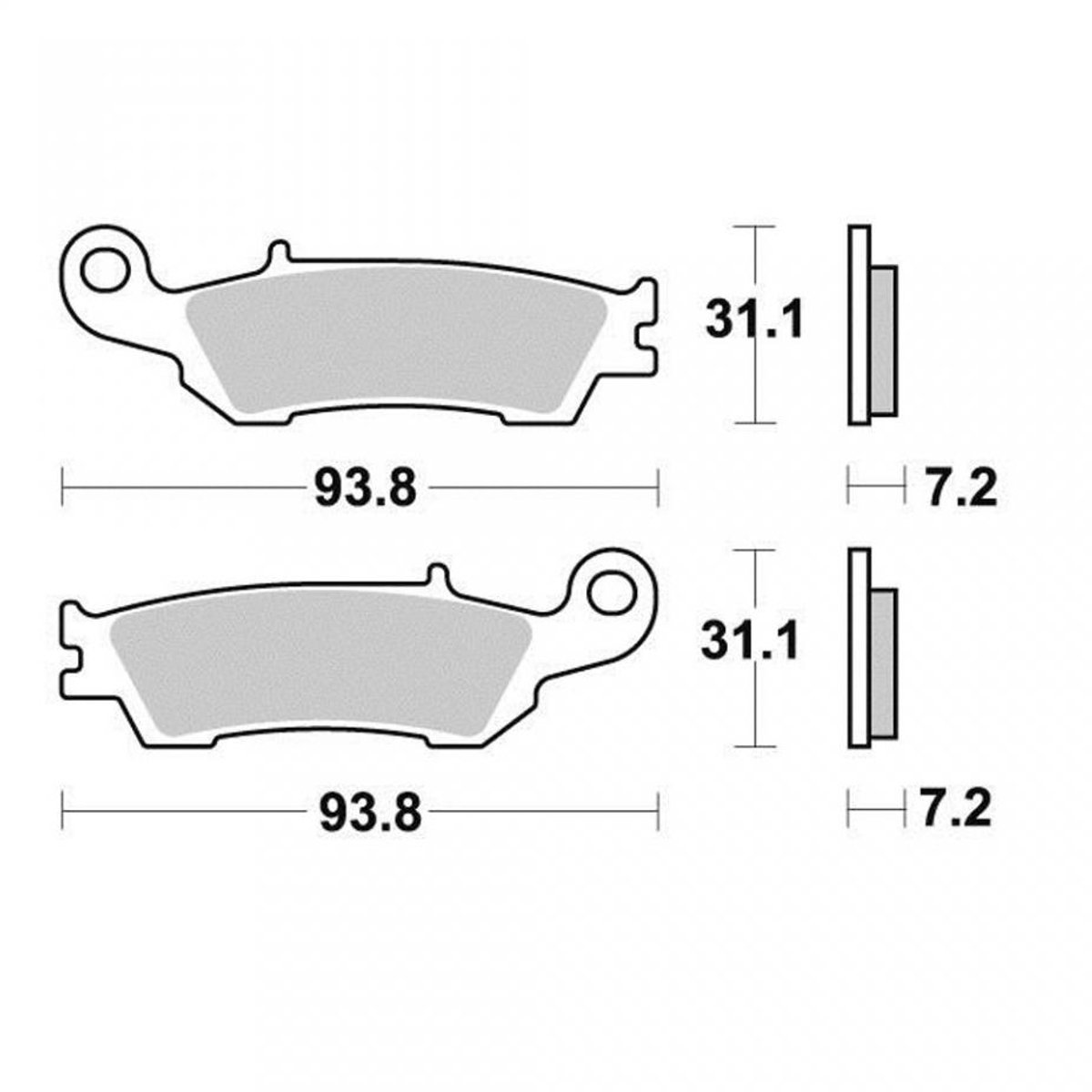 Plaquette de frein Vesrah pour Moto Fantic 125 XX 2T 2021 à 2023 AV Neuf