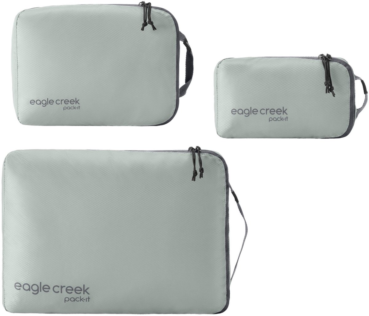 Eagle Creek selection Pack-It Isolate Cube Set XS/S/M 3-delig - opbergzak (stormgrijs)