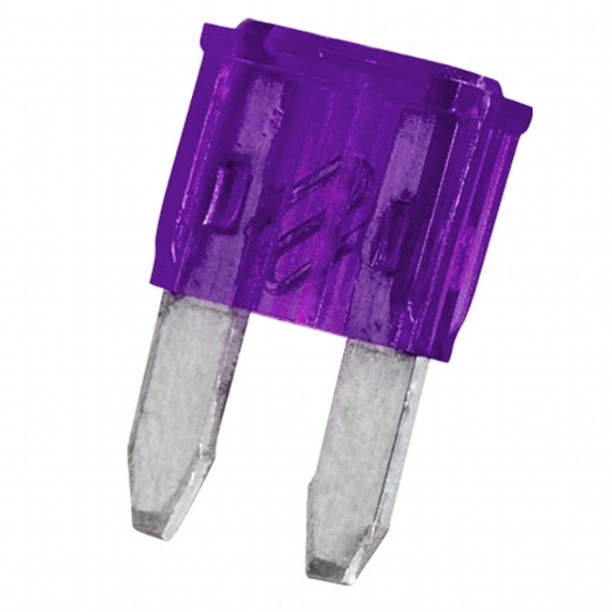 25x Mini Steekzekering 3A – Mini Knife Fuse Voor Auto En Car Audio – Paarse Autozekering 11 × 8,6 Mm – Compacte Zekering Voor Voertuigen En Autosound Systemen – Verkoopeenheid 25 Stuks [05360]