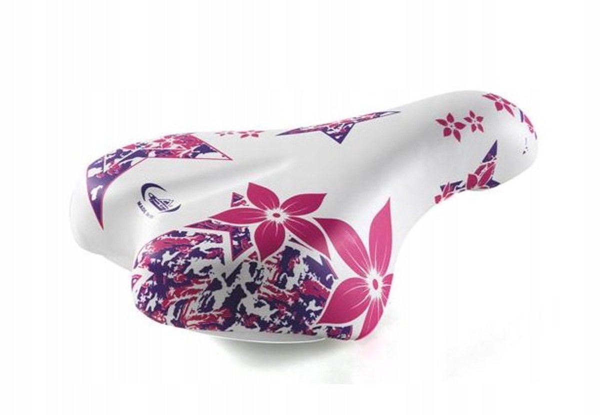 Kinderfietszadel MG Magic Girl Wit-Roze