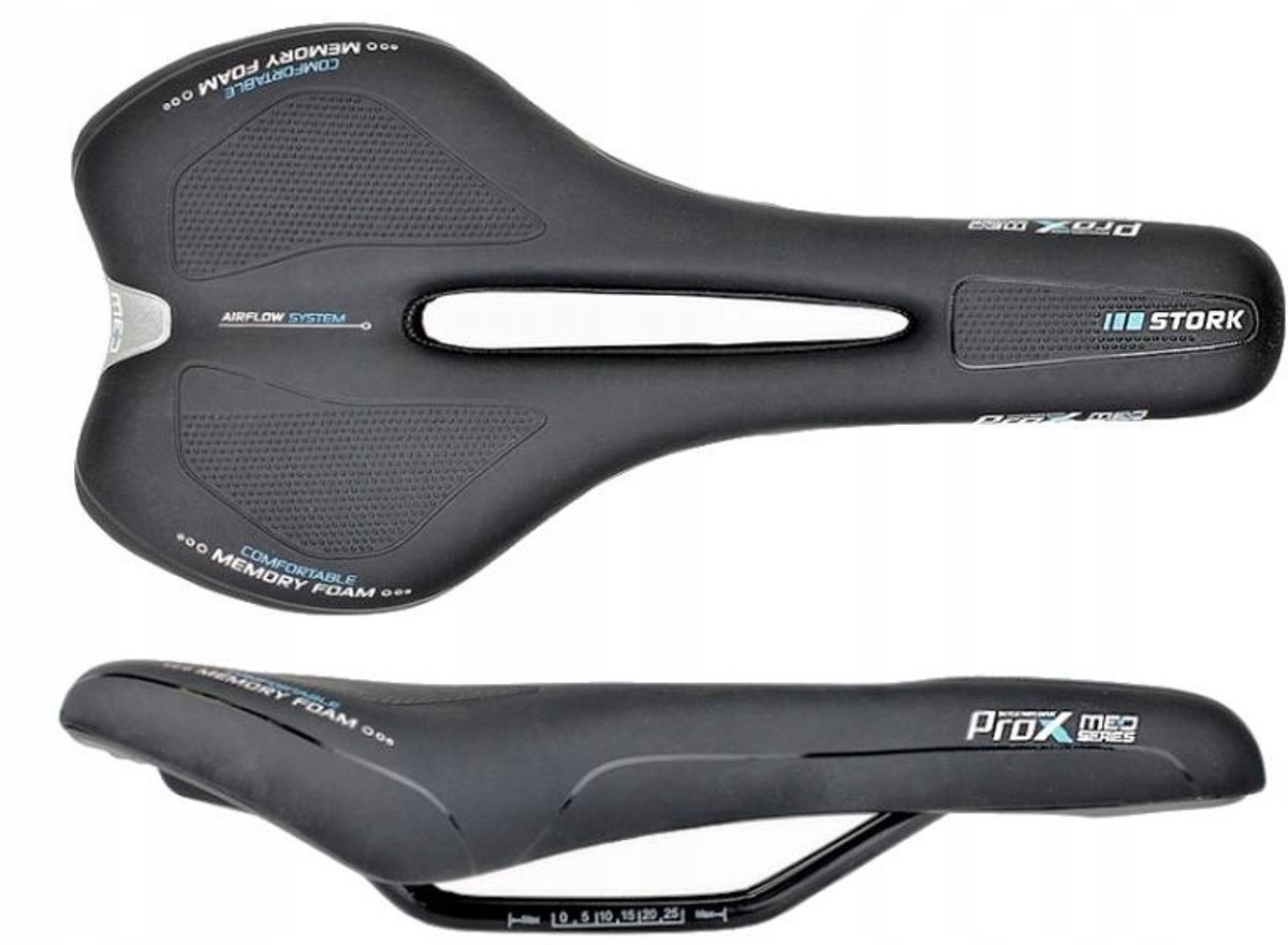 Prox STORK MED Fietszadel 142mm - Comfort & Prestatie
