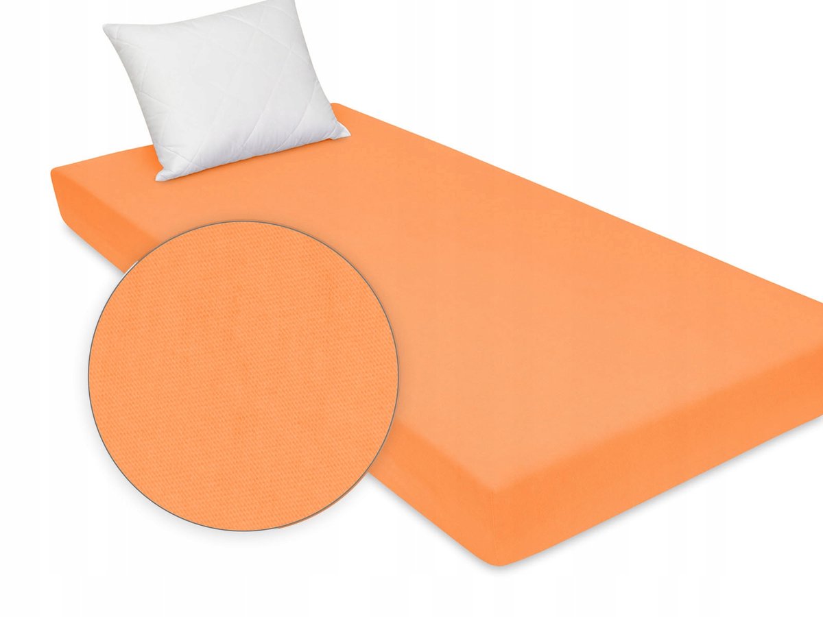 Hoeslaken Jersey Oranje 80x200 cm - Zacht & Duurzaam