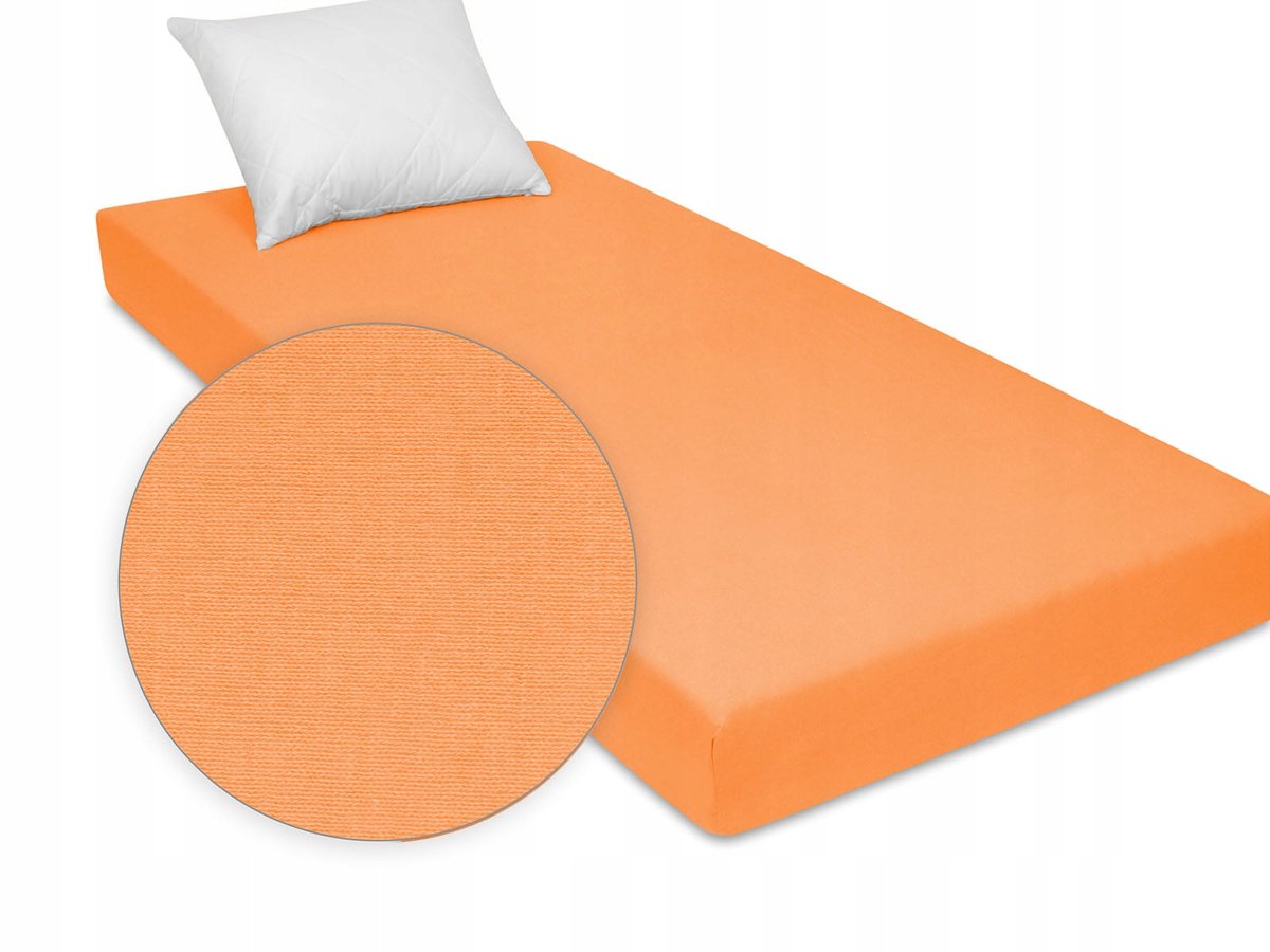 Zorgeloos Jersey Hoeslaken met Elastiek - Zalmkleurig 100x200cm
