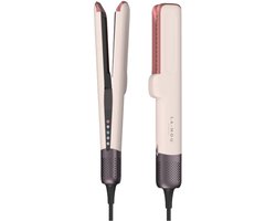 La Nou® Airstraightner – 2-in-1 Wet-to-Dry Stijltang & Föhn – Droog en Steil in Één Beweging – 1600W BLDC Motor – Ionentechnologie tegen Pluis – LCD-display – 5 Standen – Titanium Platen – Roze