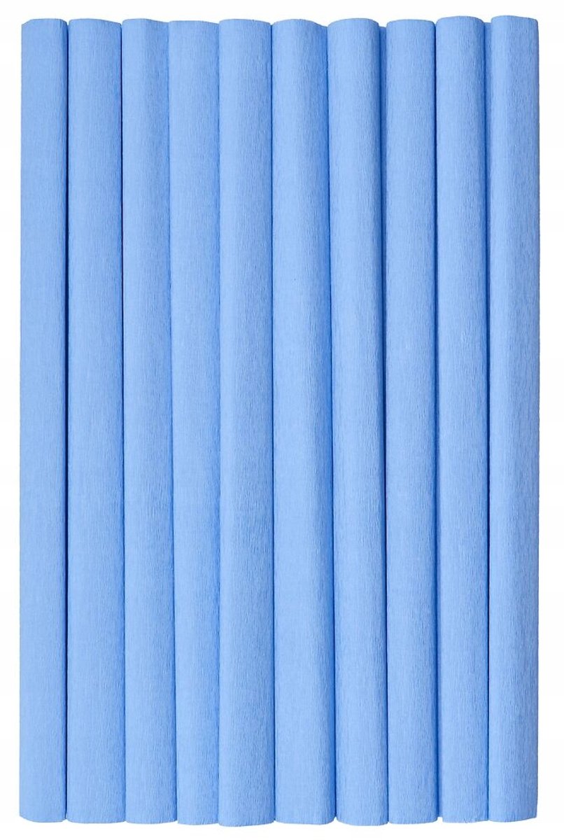 Gekreukt Kreppapier Blauw 50x200cm - 10 Vel