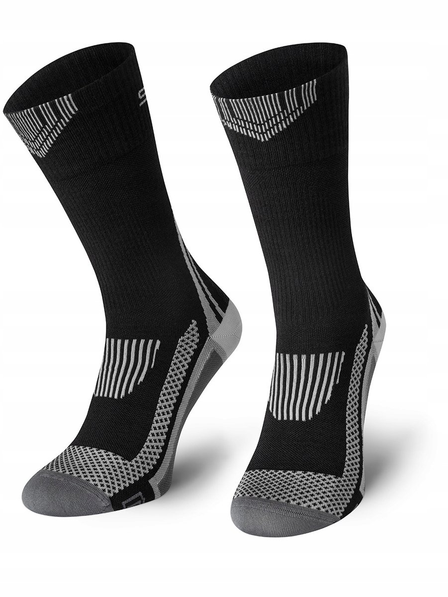 Spaio Tactische Compressie Wandelsokken Wol 41-43 Zwart