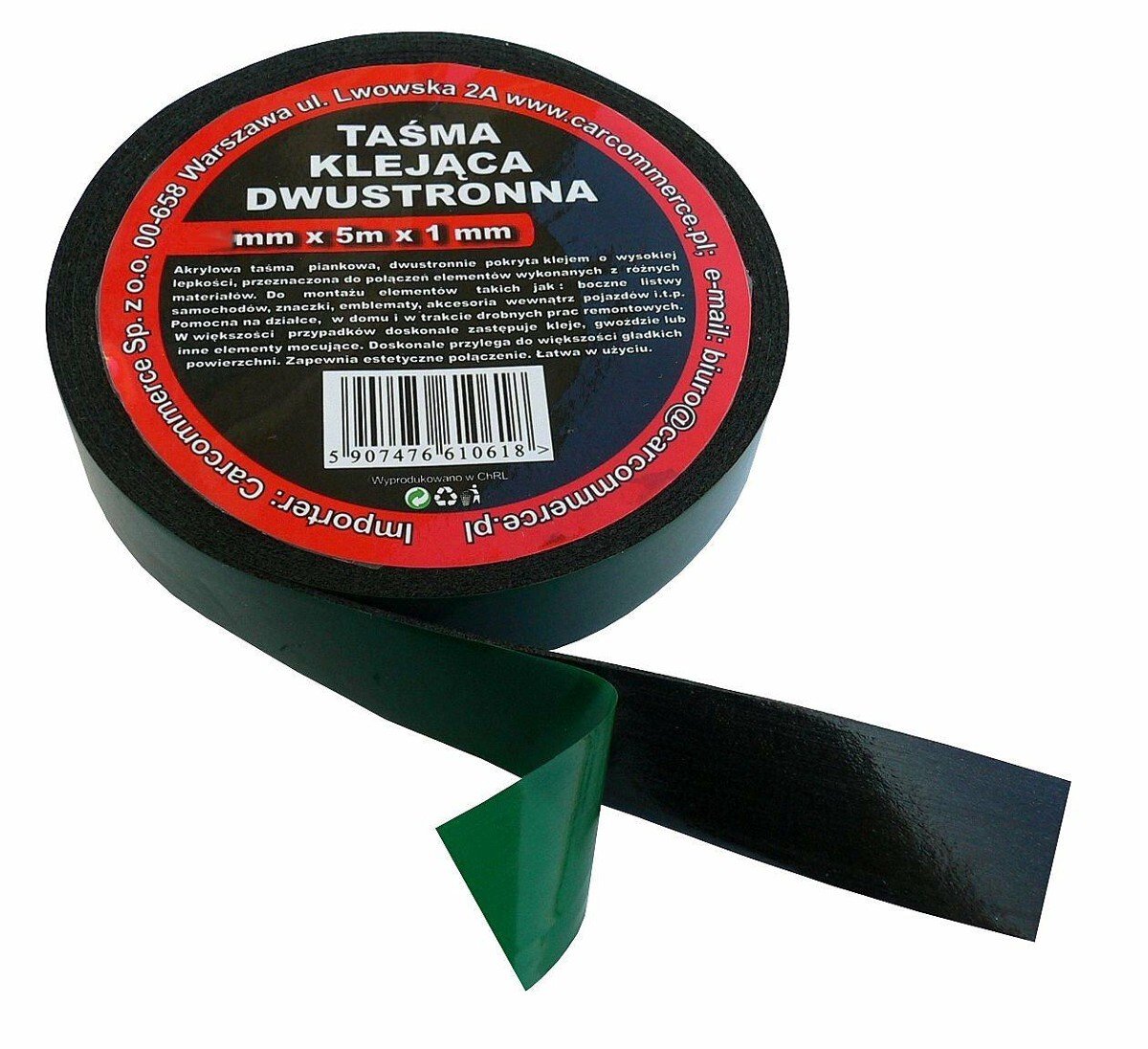 Dubbelzijdige Acrylschuurtape 19mm x 5m - Sterke Hechting