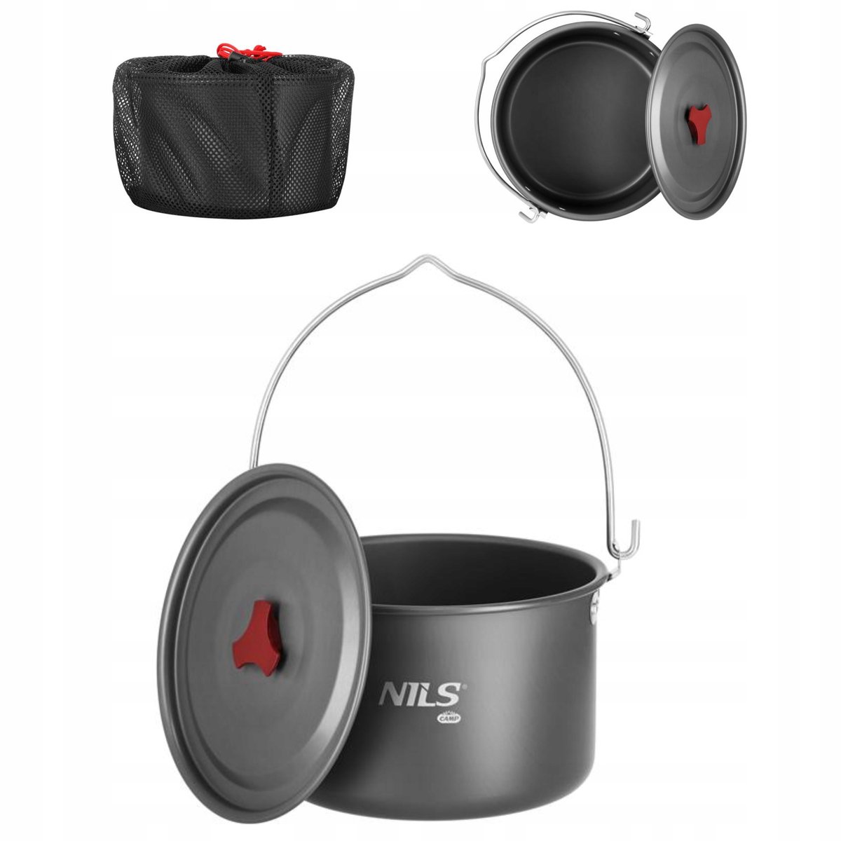 Nils Camp Outdoor Kookpan 4L met Deksel - Kamperen & Outdoor