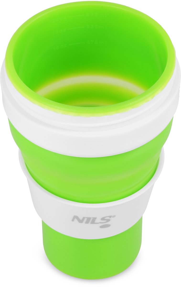 Nils Opvouwbare Silicoen Drinkbeker 600ml - Compact & BPA-vrij