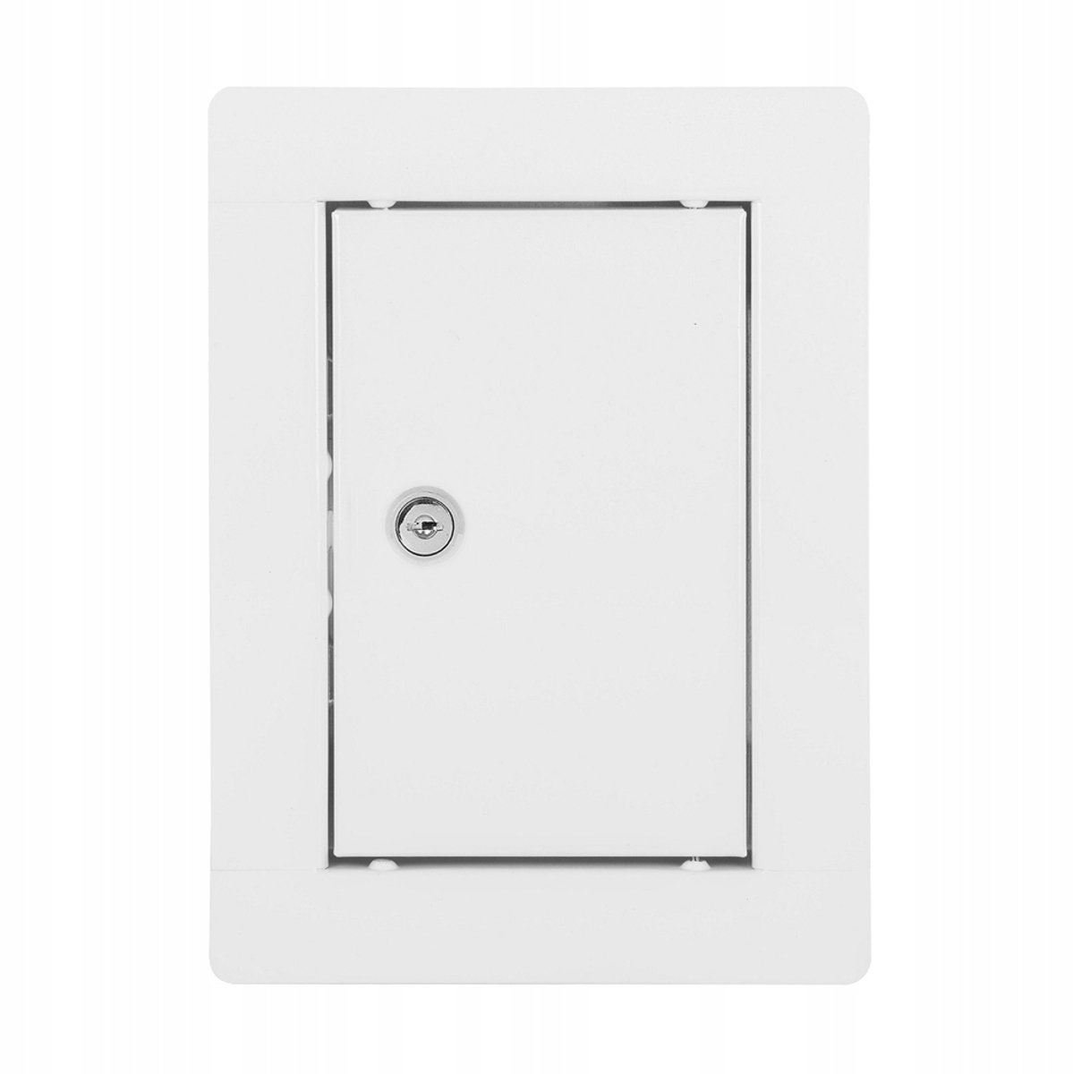 Metalen Inspectieluik Wit 10x15 cm met Slot
