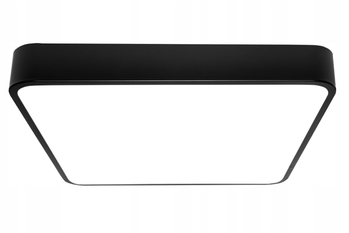 Zwarte Plafondlamp LED 36W Neutraal Wit 40cm Metaal Vervangbare Diodes