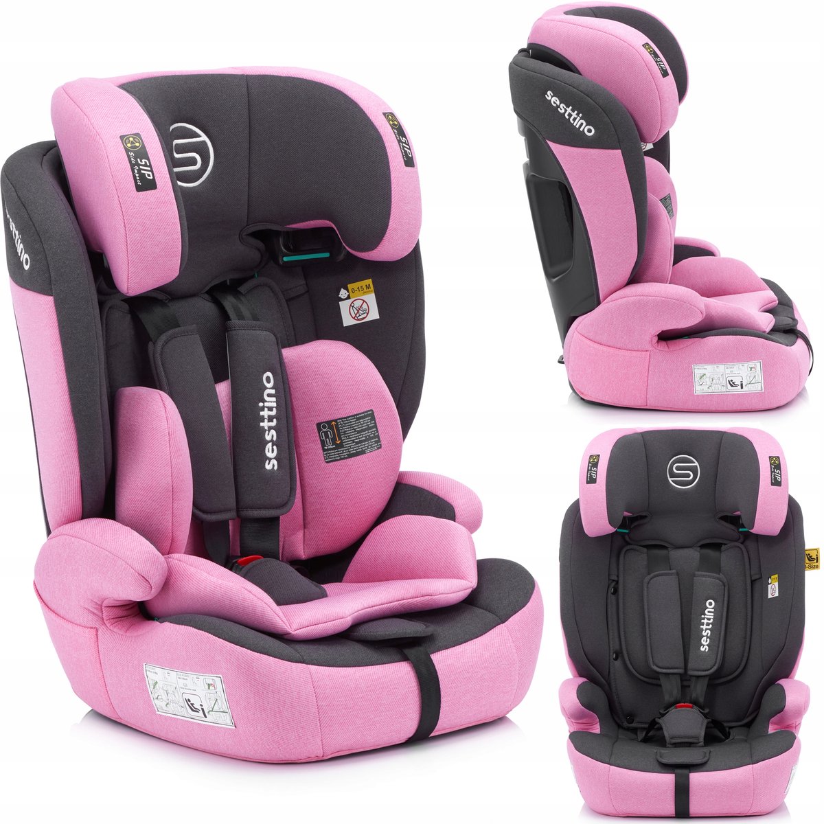 Sesttino Rocker Pro Autostoeltje 76-150cm i-Size, 9-36kg, Gordelmontage